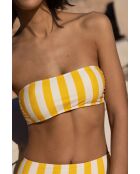 Citroengele Positano Bandeau-bikinitop