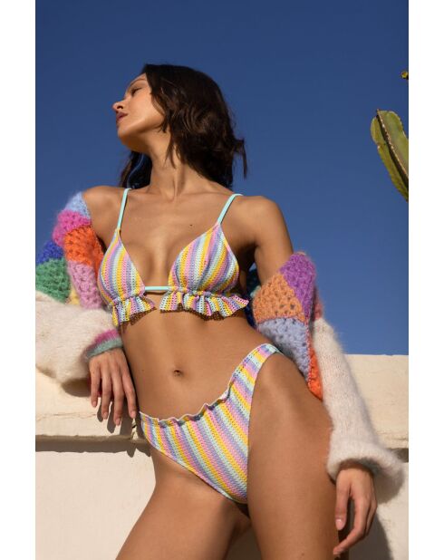 Haut de maillot triangle rosie ischia