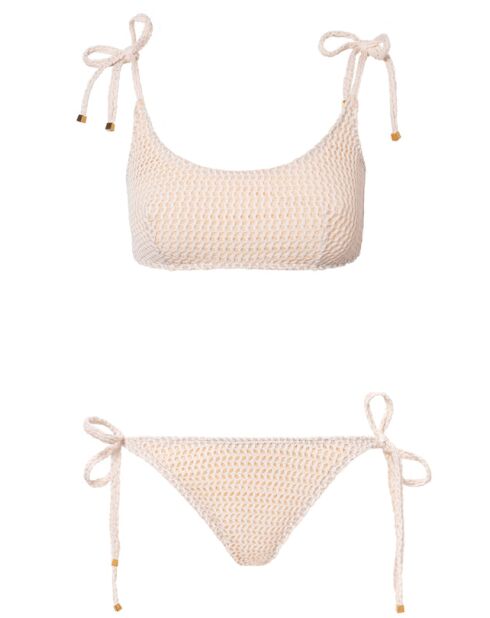 Haut de maillot brassière Jane ivoire
