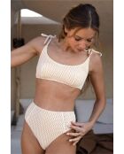 Haut de maillot brassière Jane ivoire