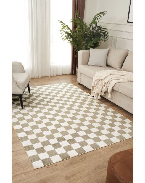 Tapis Damas 4003 crème doré