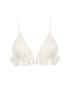 Haut de maillot triangle rosie crème