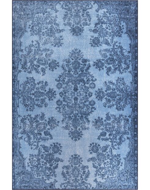 Tapis Chenille Folk BA 04 bleu