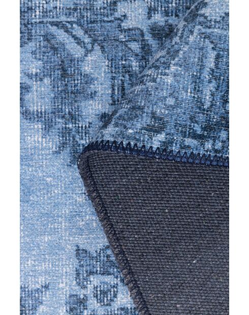 Tapis Chenille Folk BA 04 bleu