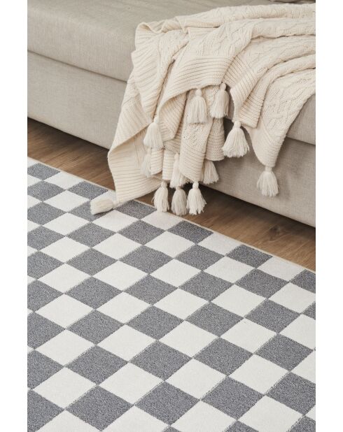 Tapis Damas 4004 crème anthracite