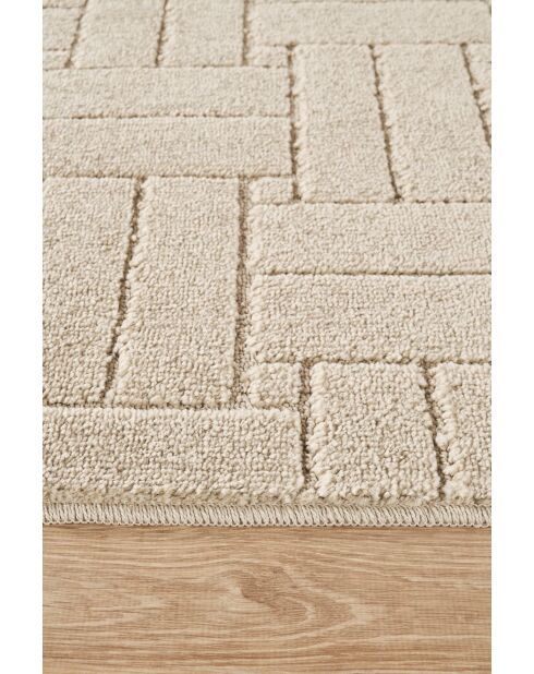 Tapis de couloir Rivon Rn03 crème