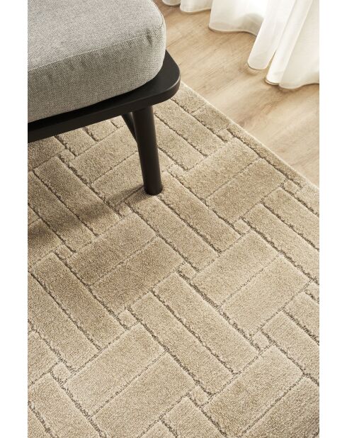 Tapis de couloir Rivon Rn03 crème