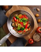 Wok inox Gourmet argenté - D.24cm