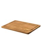 Planche à découper rectangulaire avec rigole Edgar marron - 39 x 28 x 1.5 cm