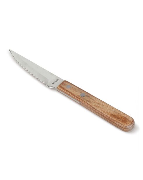 Holz-Pizzasteak - Set mit 6 Steakmessern