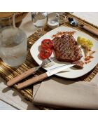 Holz-Pizzasteak - Set mit 6 Steakmessern