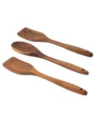 Set de 3 ustensiles en bois d'acacia Emile marron - 30.5x5x5 cm