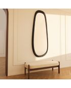 Miroir Silvia noyer foncé - 160x60x3.8 cm