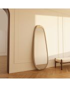 Miroir Silvia noyer clair - 160x60x3.8 cm