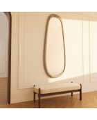 Miroir Silvia noyer clair - 160x60x3.8 cm
