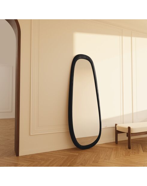 Miroir Silvia chêne noir - 160x60x3.8 cm