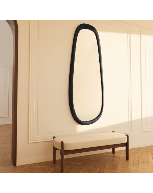 Miroir Silvia chêne noir - 160x60x3.8 cm