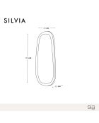 Miroir Silvia chêne noir - 160x60x3.8 cm