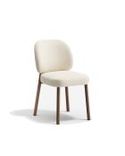 Lot de 2 chaises Lea velours texturé beige - 47x57x79 cm