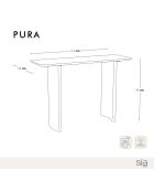 Console Pura chêne clair 110 cm - 110x40x80 cm
