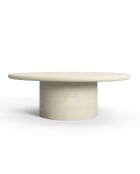 Table basse microciment Alko crème  - 100x85x35.5 cm