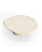 Table basse microciment Alko crème  - 100x85x35.5 cm