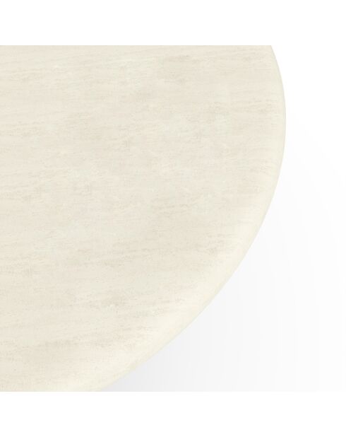 Table basse microciment Alko crème - 100x85x35.5 cm