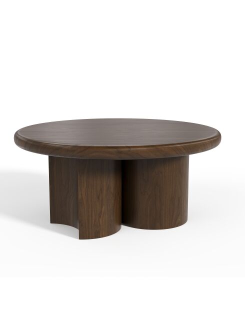 Table basse Selva noyer foncé - 89x89x36 cm