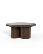 Table basse Selva noyer foncé  - 89x89x36 cm