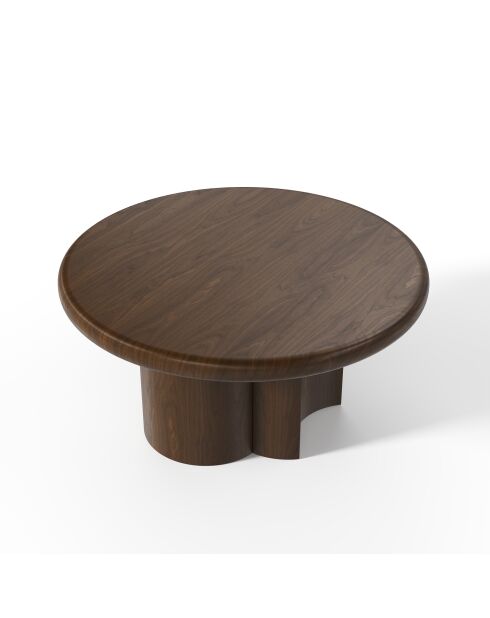 Table basse Selva noyer foncé - 89x89x36 cm