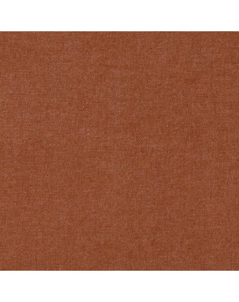 Fauteuil Loven tissu tramé toucher doux terracotta - 73.5x67.5x66.5 cm