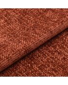Lot de 2 chaises Lumi velours chenillé terracotta pieds noirs - 49x57.5x77 cm