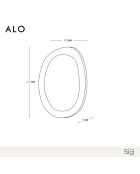 Miroir Alo noyer clair - 80x5x120 cm
