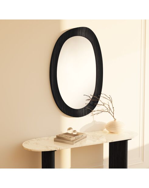 Miroir Alo chêne noir - 80x5x120 cm