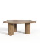 Table basse Olivo noyer clair  - 90x65x35 cm