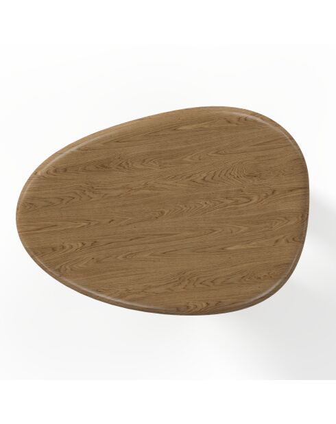 Table basse Olivo noyer clair - 90x65x35 cm