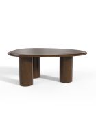 Table basse Olivo noyer foncé  - 90x65x35 cm