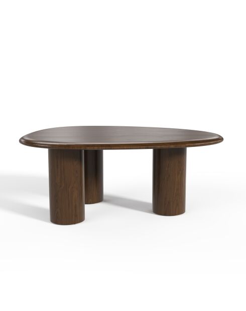 Table basse Olivo noyer foncé  - 90x65x35 cm