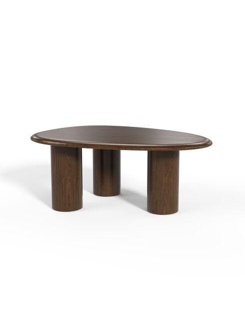 Table basse Olivo noyer foncé  - 90x65x35 cm