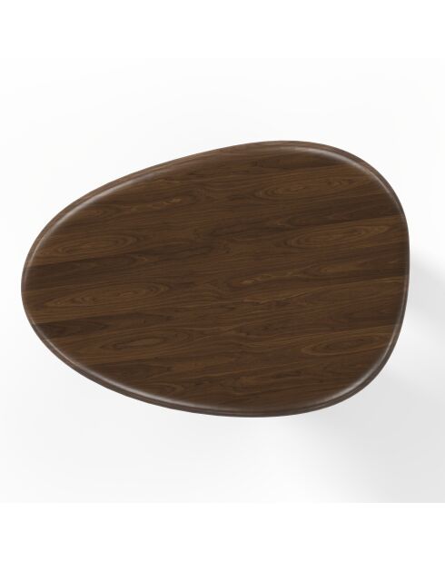 Table basse Olivo noyer foncé  - 90x65x35 cm