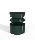 Table d'appoint laquée Minuti vert foncé 40 cm - 39.5x39.5x52 cm
