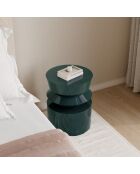 Table d'appoint laquée Minuti vert foncé 40 cm - 39.5x39.5x52 cm