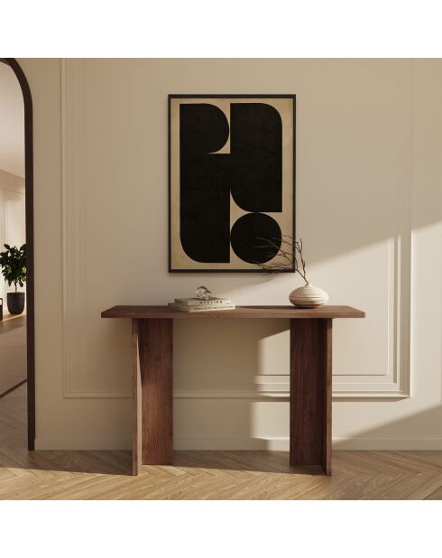 Console Ebano noyer 120 cm - 120x35x80 cm