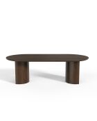 Table à manger Monti noyer foncé  - 220x100x75.5