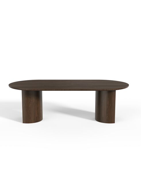 Table à manger Monti noyer foncé  - 220x100x75.5