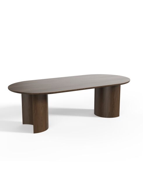 Table à manger Monti noyer foncé  - 220x100x75.5