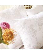 Parure housse de couette satin de coton Roses Taupe