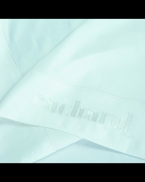 Drap plat satin de coton - Uni 1 baratta Bleu 01