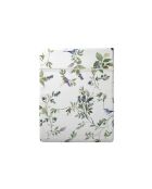 Drap plat satin de coton - Eden Sauvage Blanc