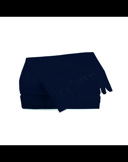 Drap plat satin de coton - Uni 1 baratta Bleu 11